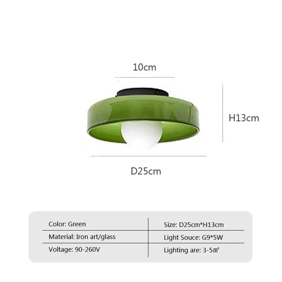 Nordic LED Glas Deckenleuchte Vintage Kronleuchter Licht G9 Quelle Wandlampen für Eingangsbereich Flur Gang Balkon Schlafzimmer