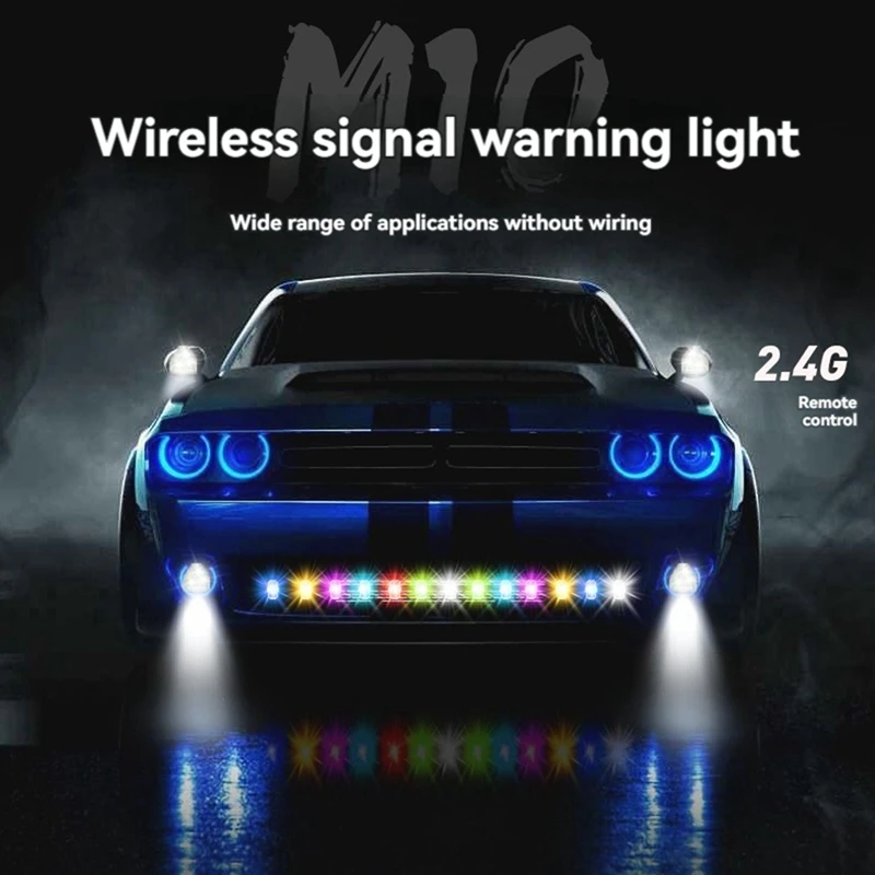 A16Q-LED ストロボライトミニワイヤレスストロボライト USB 充電防水防塵ドローン車トラックバイク RC ボート