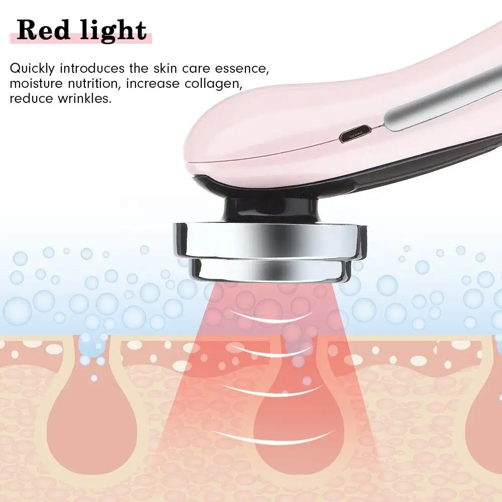 4 in 1 RF EMS 페이셜 마사지 페이스 리프트 다기능 회사 장치 Led 피부 회춘 기계 주름 제거 스킨 케어 도구