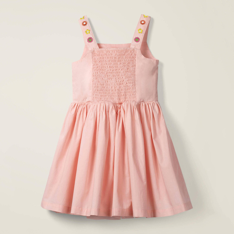 Little maven-ropa informal de algodón para niñas, vestido de verano para niños pequeños de 2 a 7 años, 2025
