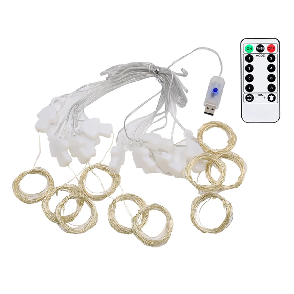 クリスマスライトガーランド,新品,2023 LED,フェアリーライト,庭,カーテン,結婚式の装飾,ギフト用