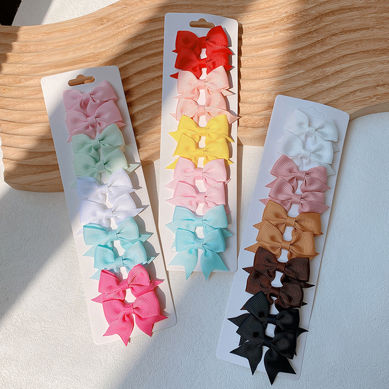 10 Uds. De pinzas para el pelo con lazos bonitos para bebé, pasadores de horquillas de princesa para niñas de Color caramelo, accesorios para el cabello para niños