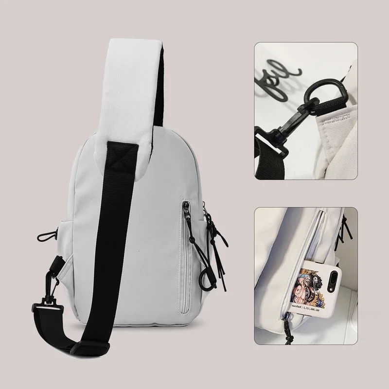 Bolsa Transversal Masculina de Ombro Único, Mochila Pequena, Bolsa de Peito, Esportes de Ciclismo Femininos, Escalada de Montanha, Meninos, Tablet Leve