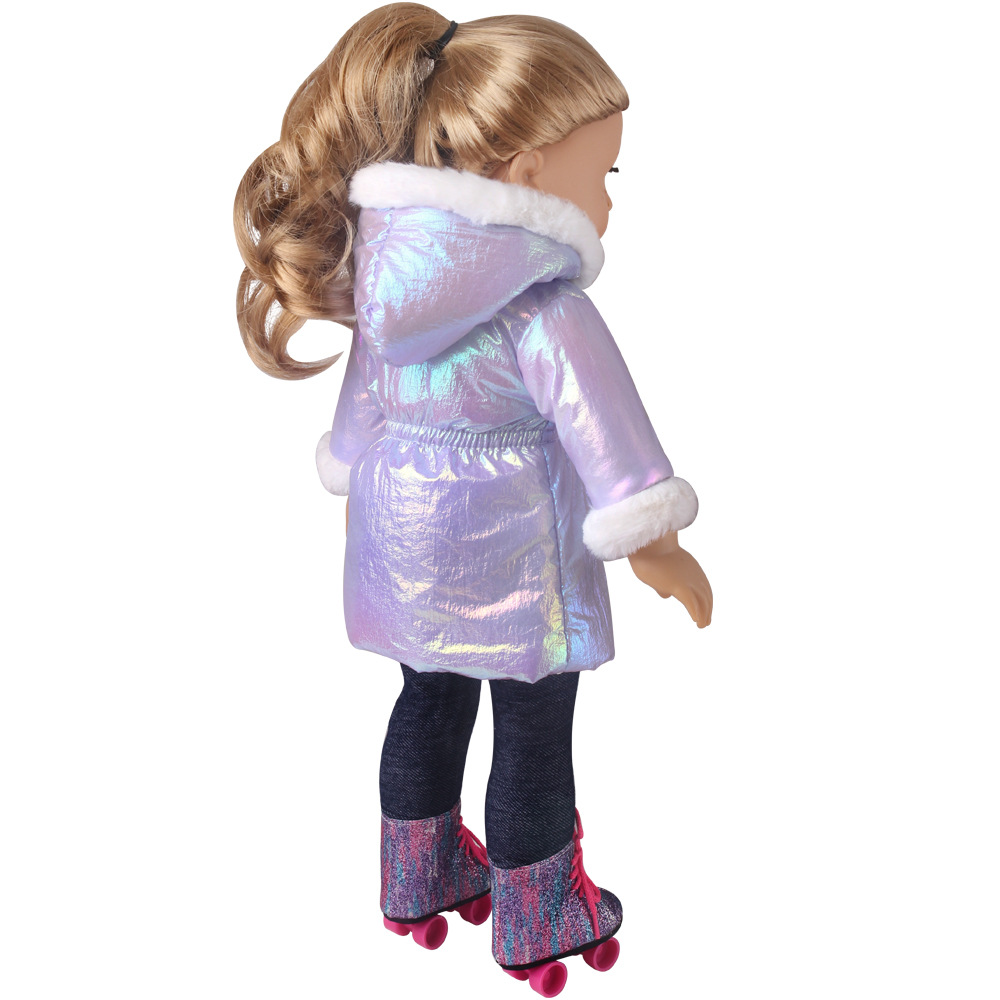 Roupas de boneca de 43 cm, jaquetas, casaco quente para boneca americana, acessórios da moda, novo bebê nascido, jaqueta, terno de boneca de 18 polegadas