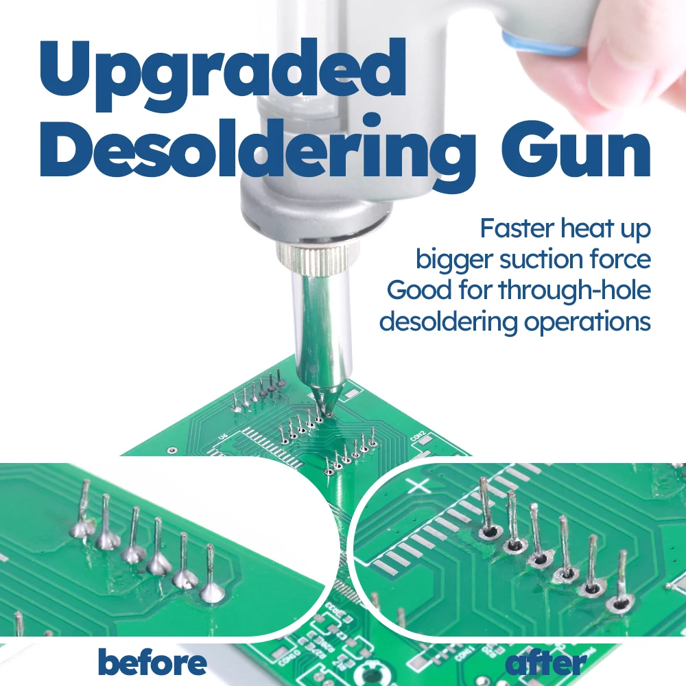 WEP 948 Desoldering Gun Suction Tin Gun Replacement Accessories ONLY For WEP Soldering Station 948 948-II
