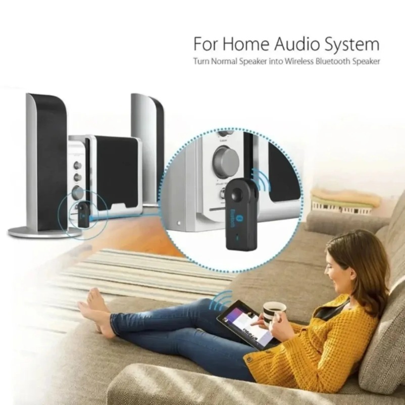 Receptor de Audio Bluetooth 5,0 para coche, 3,5mm, 3,5 conector auxiliar, transmisor de Audio y música estéreo, amplificador de altavoz, adaptador inalámbrico con micrófono