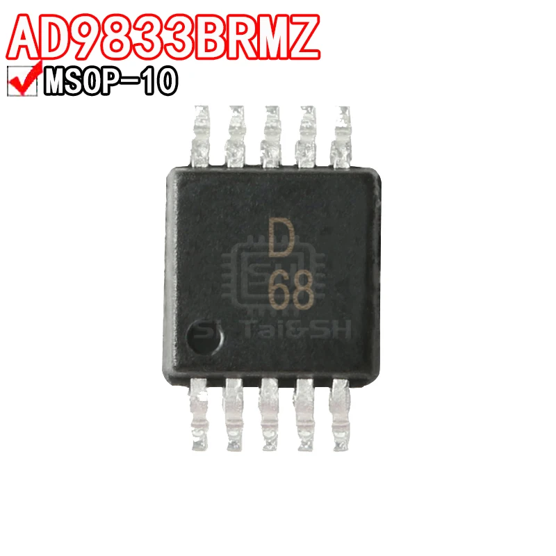 1 Uds AD9833BRMZ pantalla de seda D68 generador de forma de onda programable sistema de datos