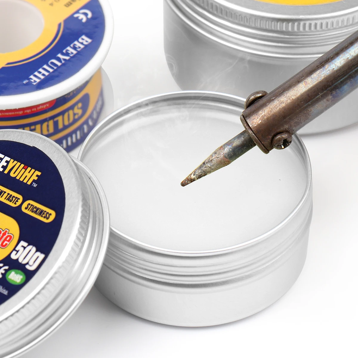 3.52oz/100g No-Clean Solder Flux Rosin Paste Flux สําหรับหัวแร้งบัดกรีตะกั่วบัดกรี Flux Paste ซ่อม/บัดกรี/เชื่อม