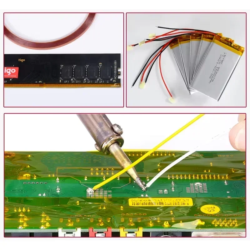 2Mm ~ 25Mm Polyimide Băng Dính Chịu Nhiệt Độ Cao Chống Nhiệt Băng BGA PCB SMART TECH Hàn Che Chắn đắp Mặt Nạ 1 33M
