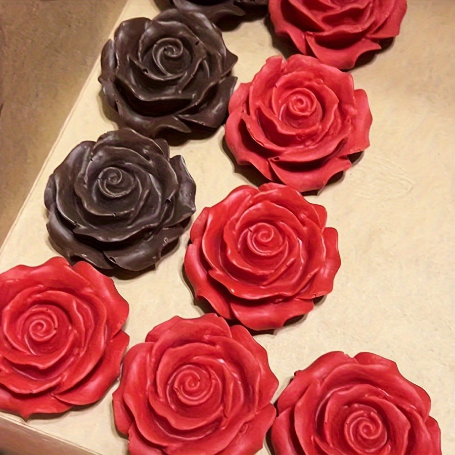 ดอกไม้ Bloom Rose รูปร่างซิลิโคน DIY 3D แม่พิมพ์เค้ก Fondant สบู่ Cupcake ลูกอมช็อกโกแลตเยลลี่ตกแต่งเบเกอรี่เครื่องมือแม่พิมพ์