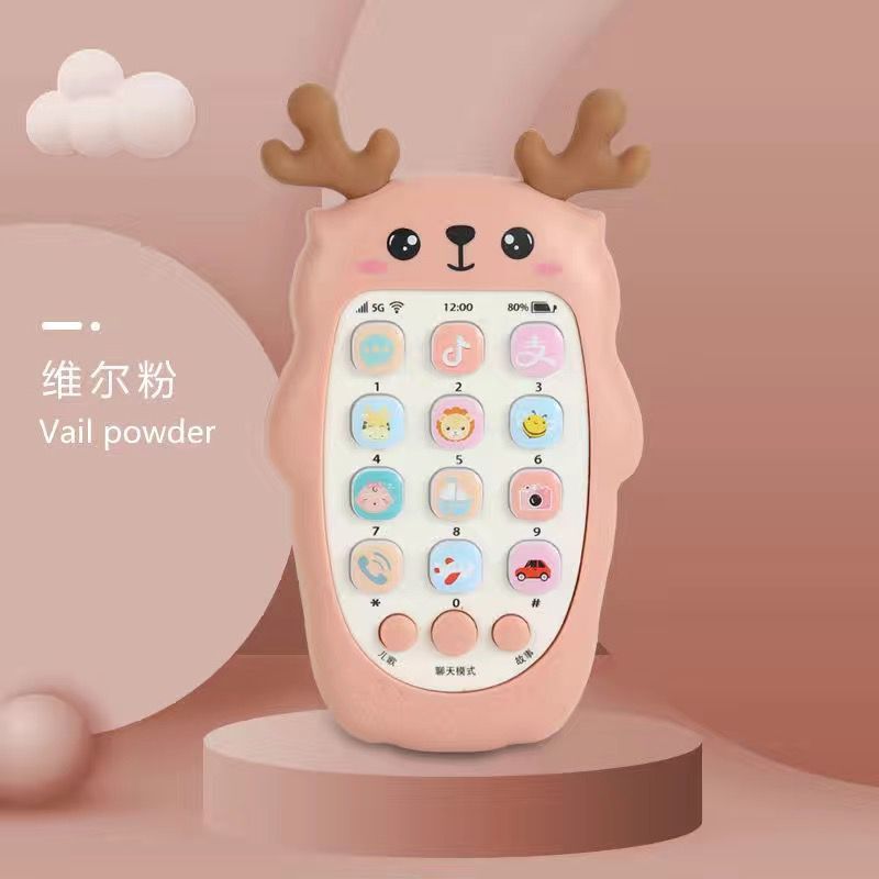 Baby Telephone Music Toy Sound Machine Kids Infant Early Educational Mobile Phone Gift