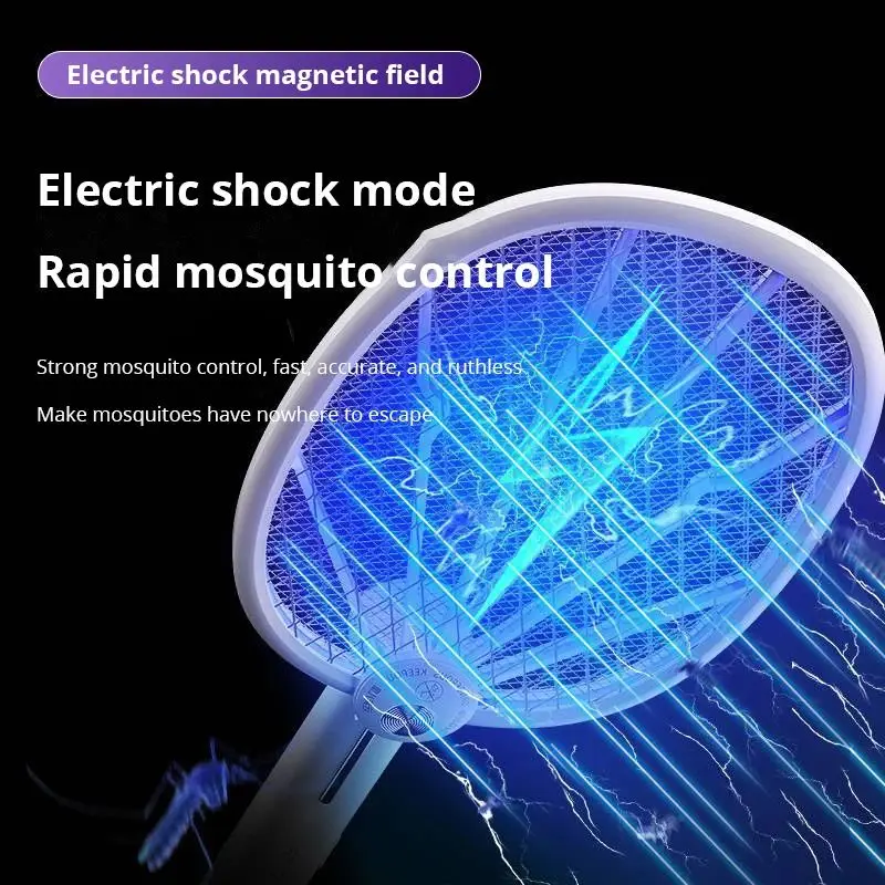 1 PC ใหม่โคมไฟฆ่ายุง USB ชาร์จไฟฟ้ายุง Killer Racket Fly Swatter 3000V Repellent โคมไฟ
