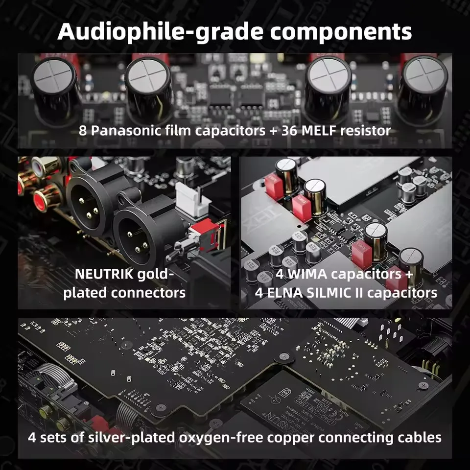FiiO K19 Amplifier Headphone DAC Desktop Unggulan Audio Resolusi Tinggi Dekoder HIFI ES9039SPRO Ganda DSD512 31-band PEQ XMOS XU-316