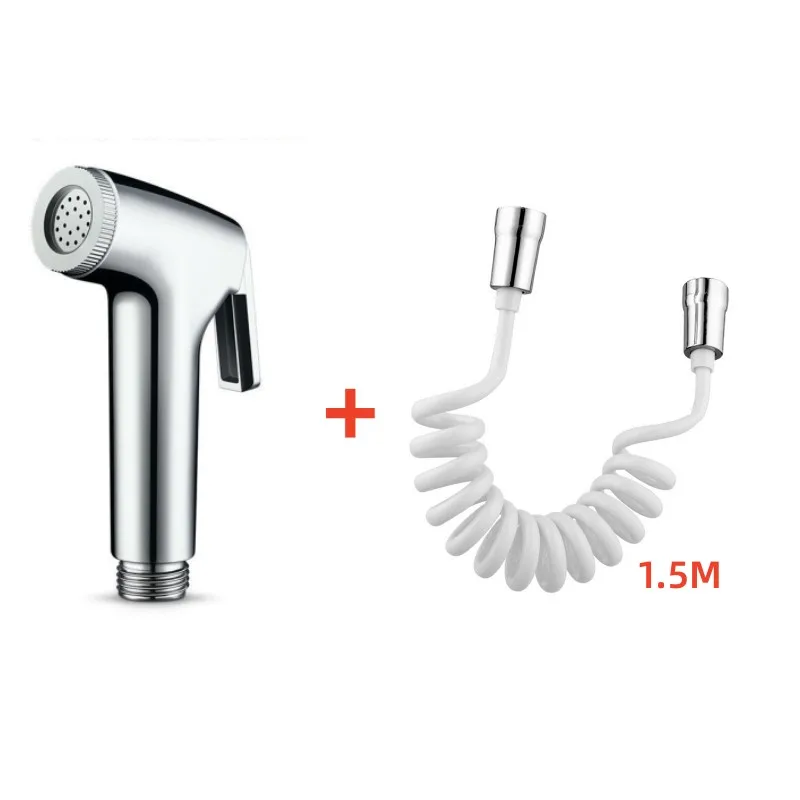 Rociador de bidé para inodoro de mano, cabezal de ducha de resorte Flexible, tubo de manguera, línea telefónica, mangueras suaves, accesorios de baño
