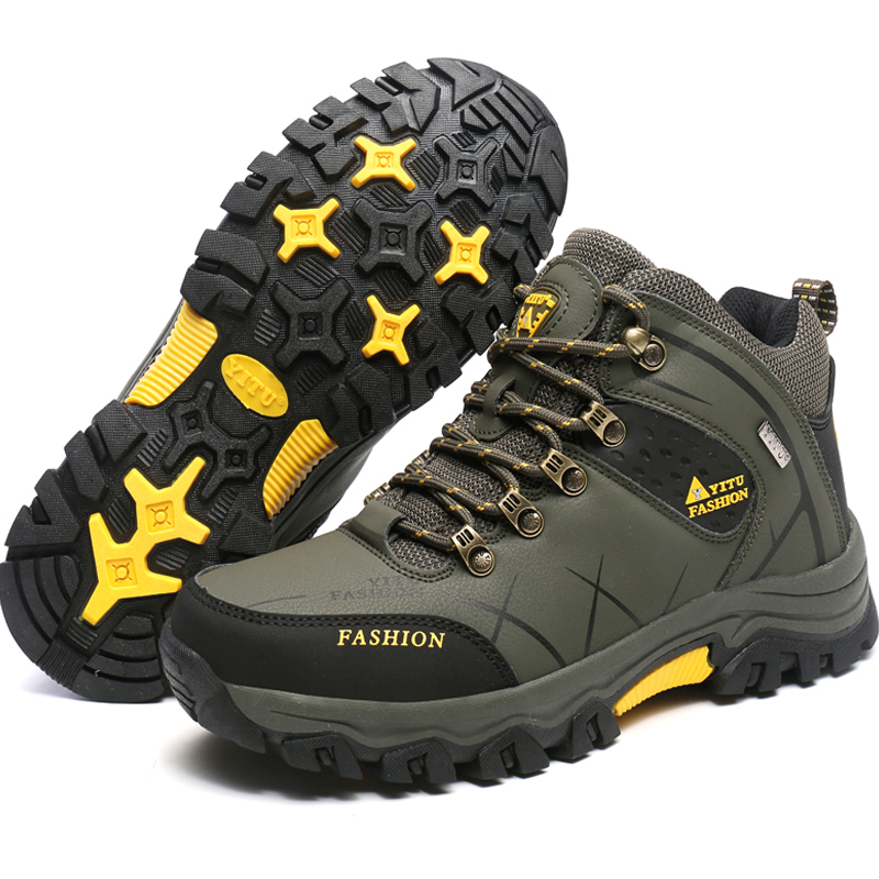 Männer Wanderschuhe Wasserdicht Tragen-beständig Sport Camping Klettern Schuhe Outdoor Trekking Tourismus Schuh Angeln Jagd Stiefel