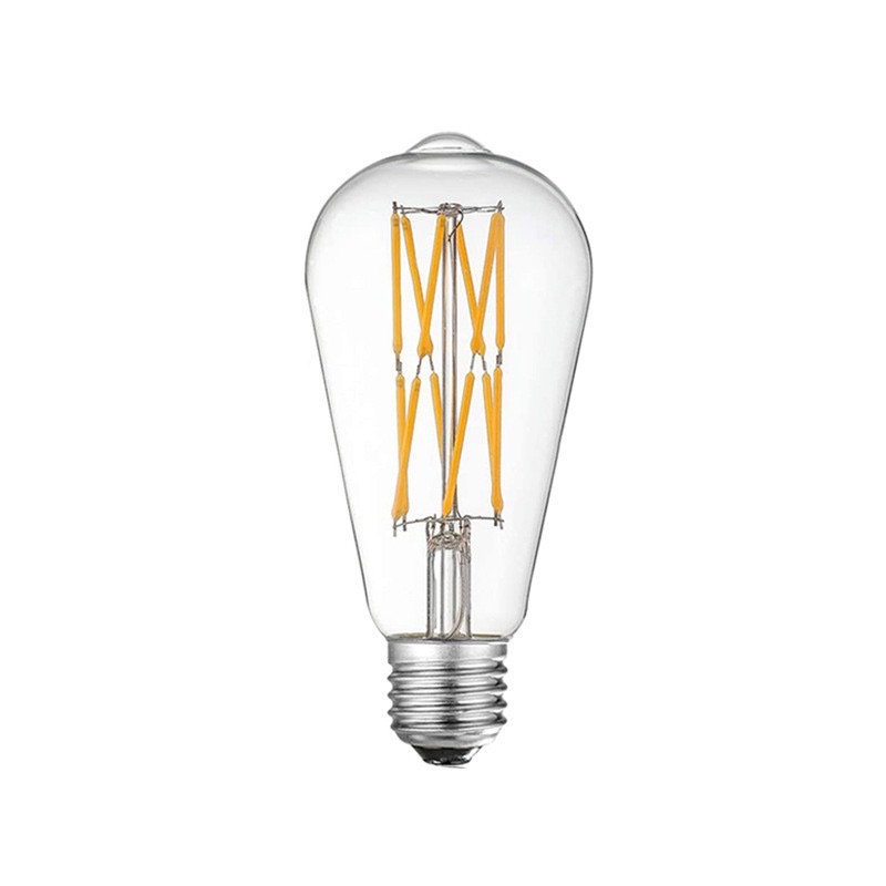 LED ST64 12W 16W  DC 220V Warm White Yllow Dimmable Gold Filament Bulb E27 Light Vintage Edison Lamp Retro Gold Glass Appearance