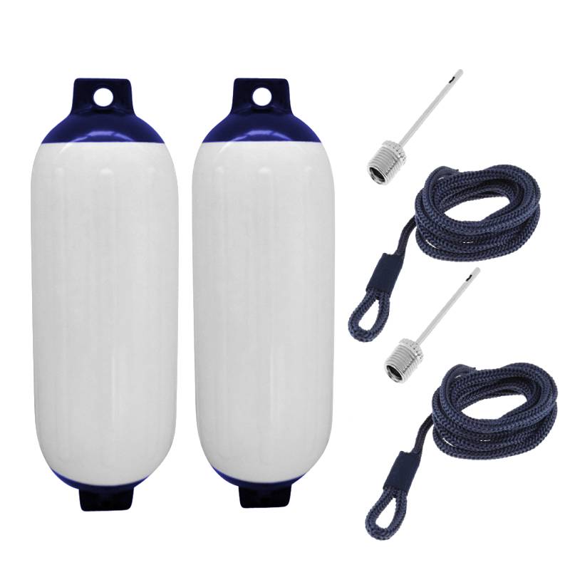 2 stücke Boot Aufblasbare Stoßstange Kotflügel Marine Stoßstange Kotflügel Anti-crash Boje Yacht Docking Festmacher Schild Schutz
