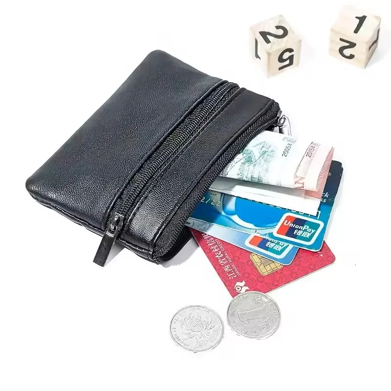 Ladies and Gentlemen Plastic Wallet Man's Small-sized Bag Wallet Modified Money Bag Zipper Money Bag Currency Bag Small Wallet