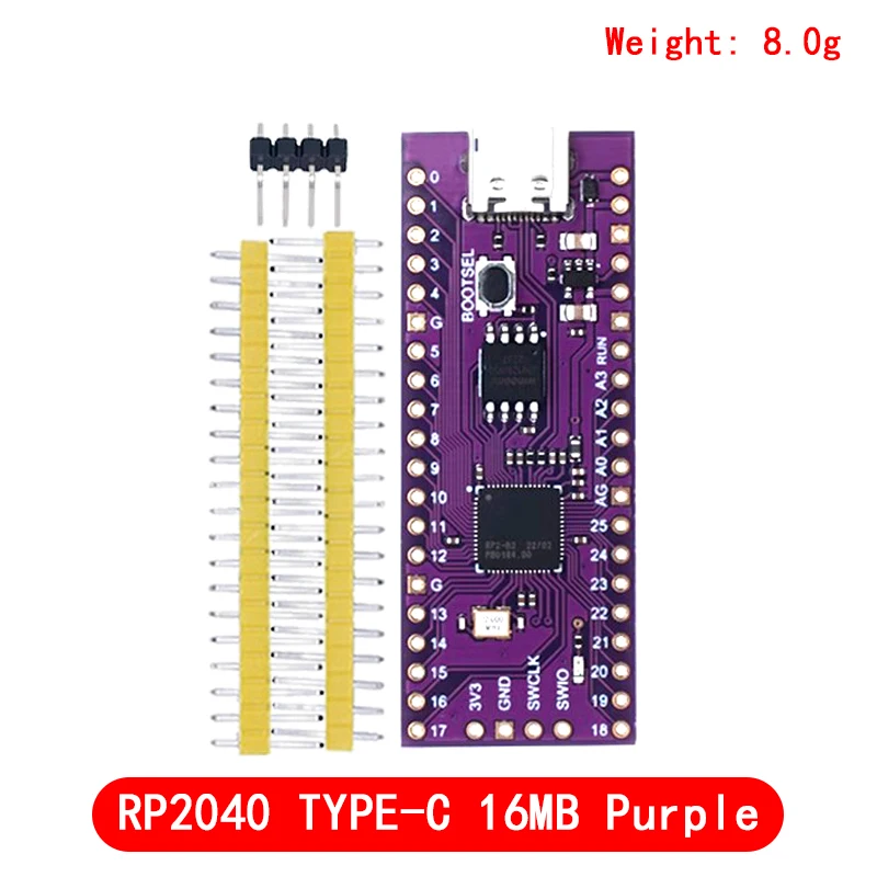 Raspberry Pi Pico Board RP2040 Dual-Core 264 KB ARM Low-Power-Mikrocomputer Hochleistungs-Cortex-M0+-Prozessor