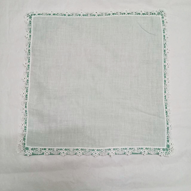 12 個セットファッションレディースハンカチホワイトコットンレース結婚式ブライダルハンカチ花嫁の母の結婚式のギフト 30*30 センチメートル