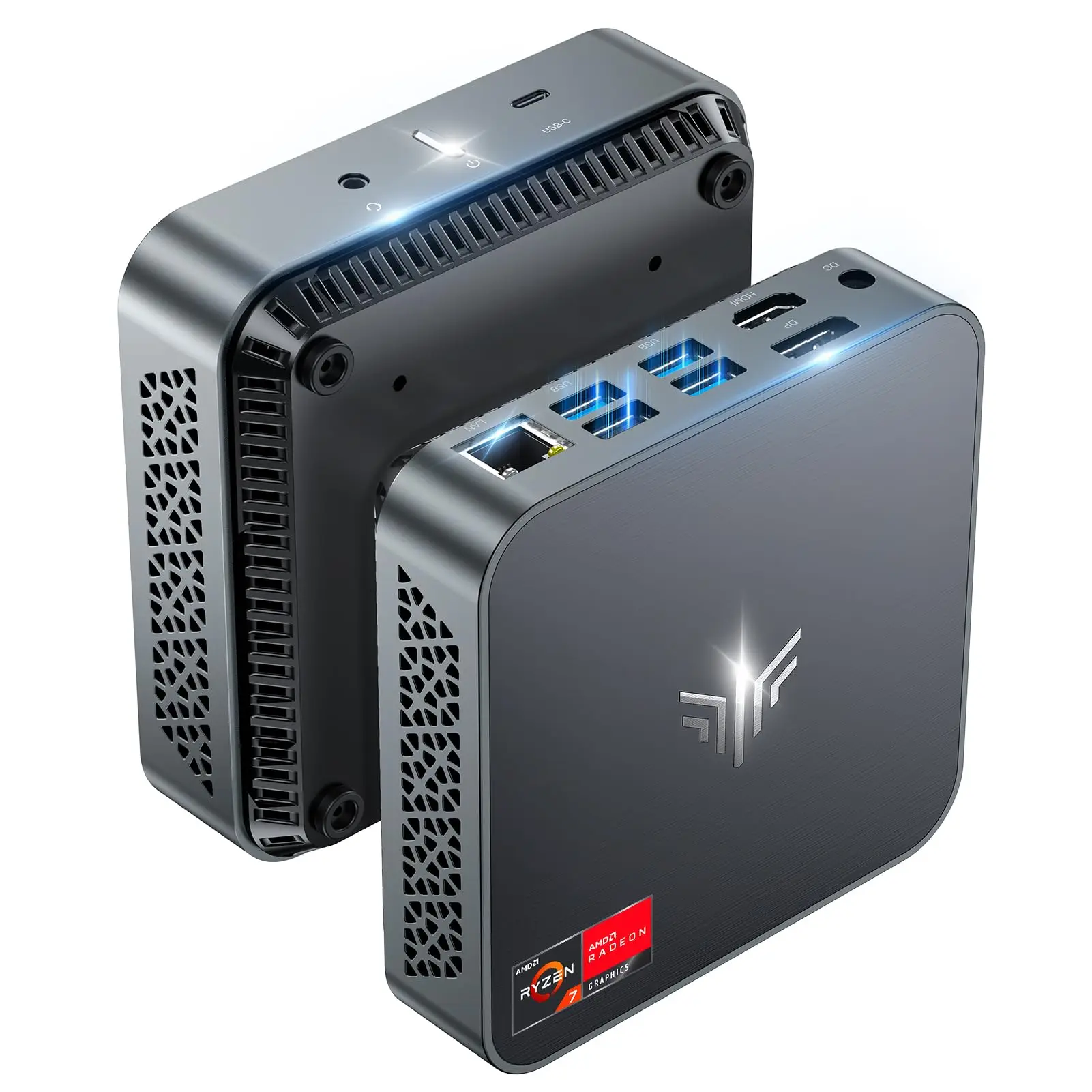 ACEMAGIC Mini PC AMD Ryzen 7 5700U(up to 4.3GHz, 8C/16T)16GB RAM 512GB SSD Mini Desktop Computer Wifi 6/BT5.2/DP+HDMI/USB-C