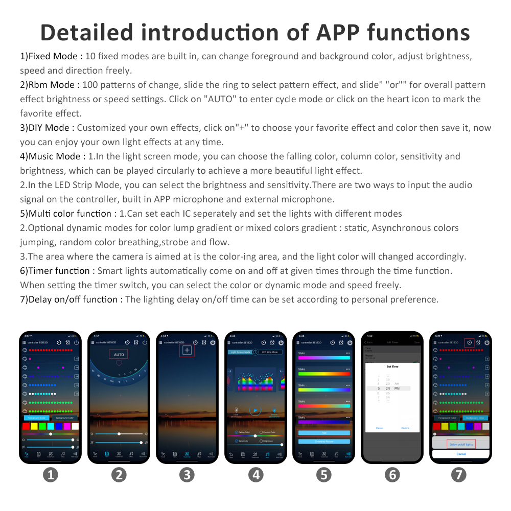 Bluetooth 28Keys Controller USB 5V DC 12V 24V Remote APP Control Music for Pixel LED Strip Light WS2811 WS2812B WS2812 Lamp Tape