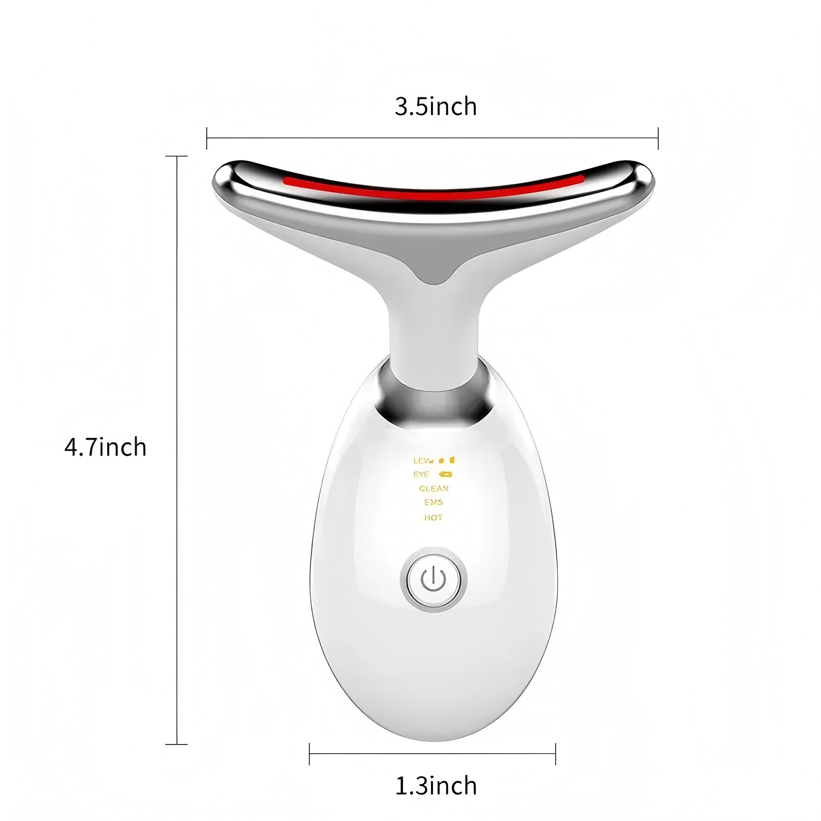 Masajeador de cuello de microcorriente 3 en 1, estiramiento Facial, dispositivo para apretar el contorno de la cara y líneas suaves, instrumento de belleza con luz LED de 3 colores