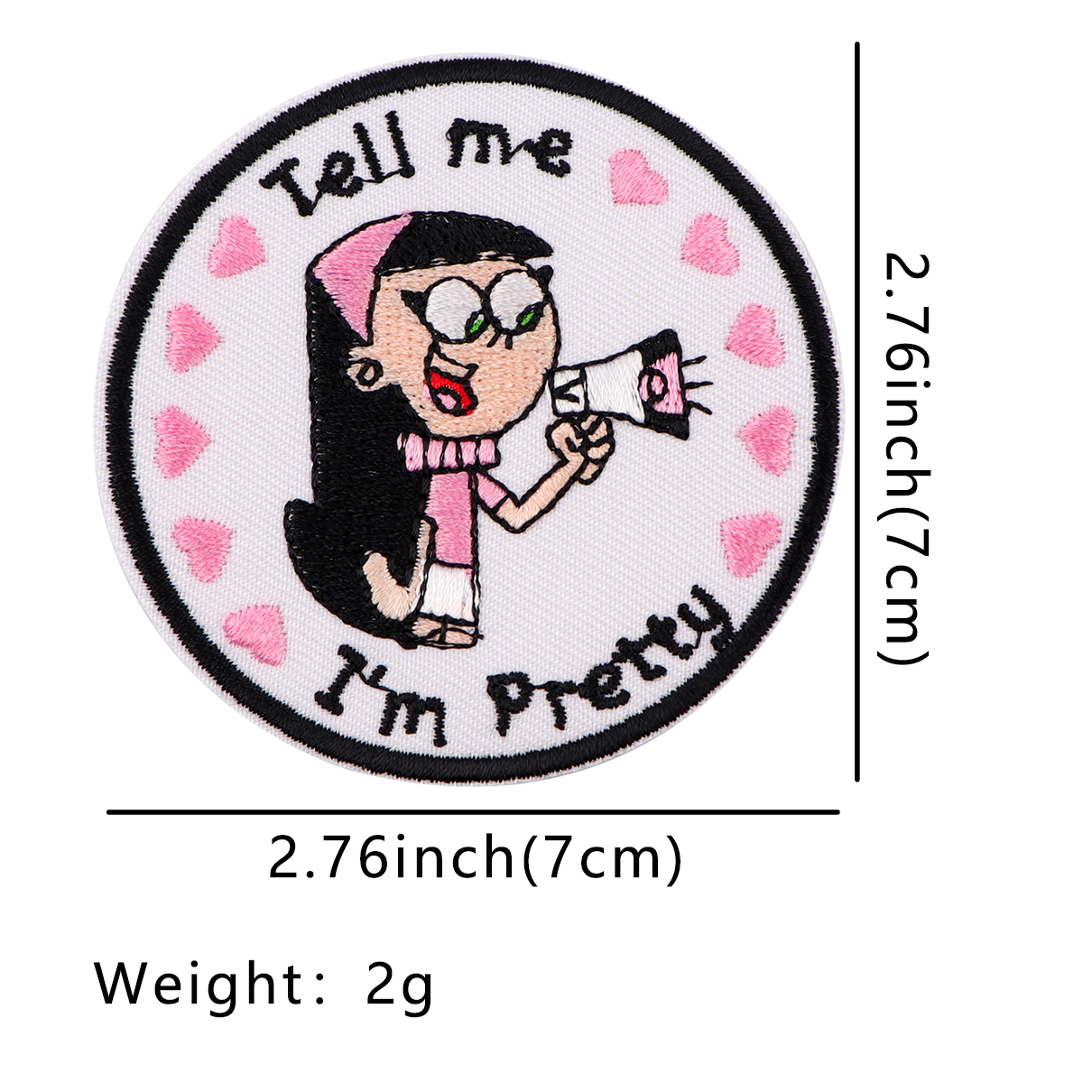 Hübsche Mädchen Patches für Kleidung DIY Abzeichen Klebe patches schöne Cartoon gestickte Patches auf Kleidung Aufkleber Applikationen