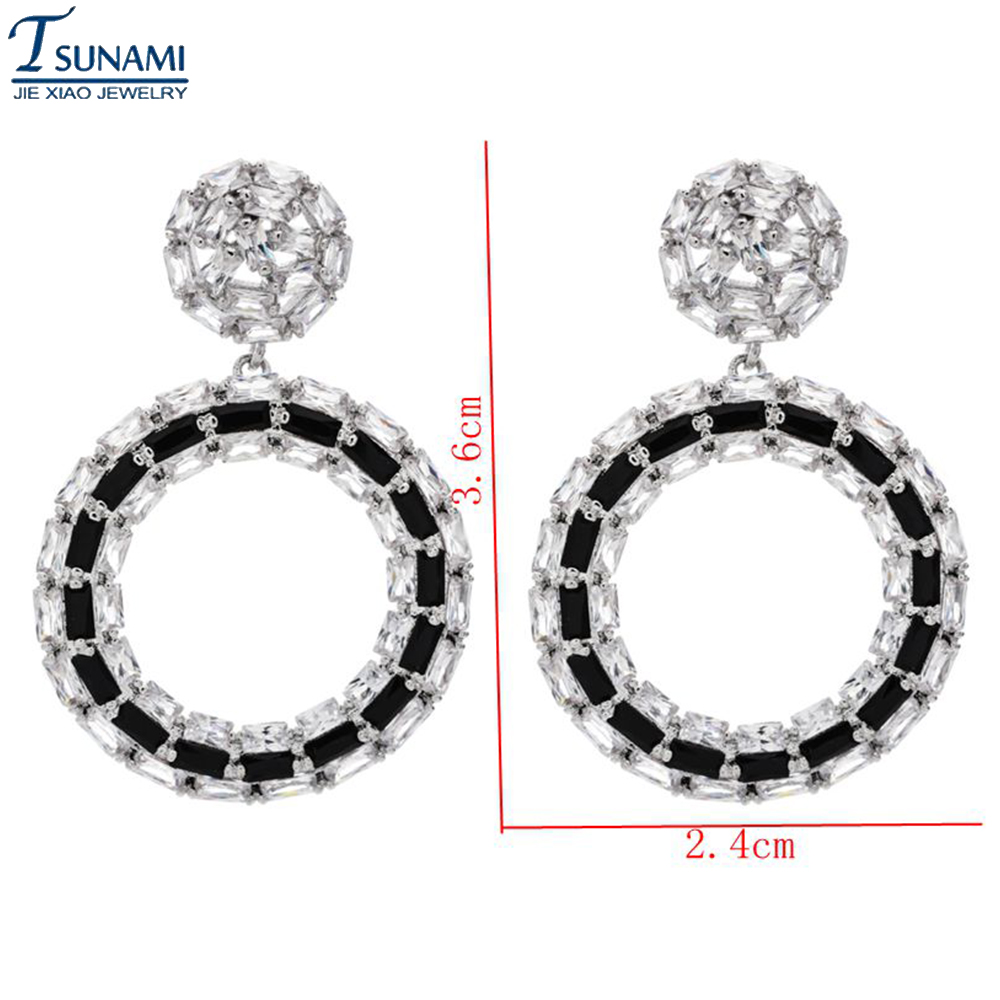 Anting-anting zirkon kualitas tinggi trendi baru untuk wanita anting-anting perhiasan pesta pernikahan desain kreatif mode untuk pengiriman Drop