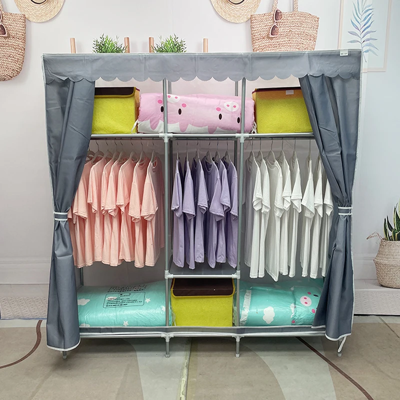 Simple wardrobe assembly fabric storage