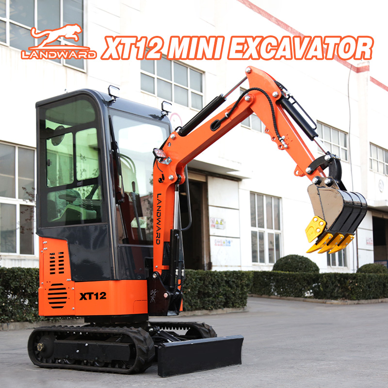 China Small Excavators Factory Euro 5 EPA 1000kg Hydraulic Mini Digger Price 1.2 Ton Micro Excavator  XT12 Excavator Customized