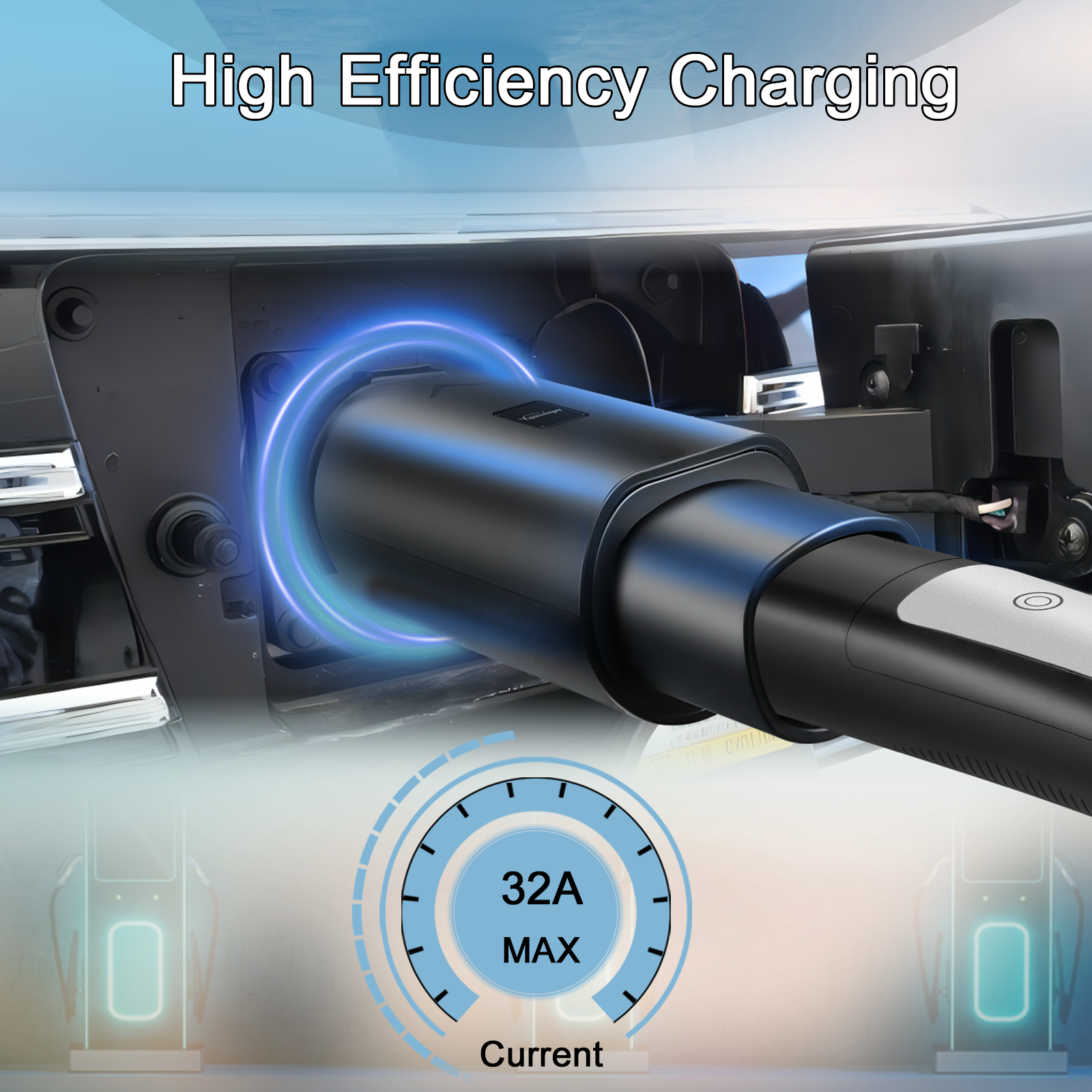 Adaptador guwayyg ev 32a para tesla para gbt evse adaptador 250v conector de carregamento adequado com todos os carros padrão gbt