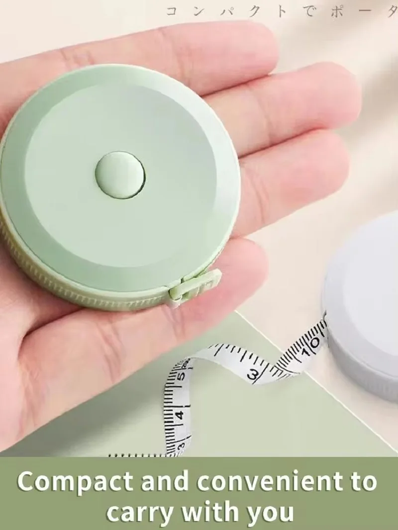 1 Pack Tape Measure Measuring Tape for Body Fabric Sewing Tailor Cloth Knitting Craft Weight Loss Measurements Retractable 1.5 M