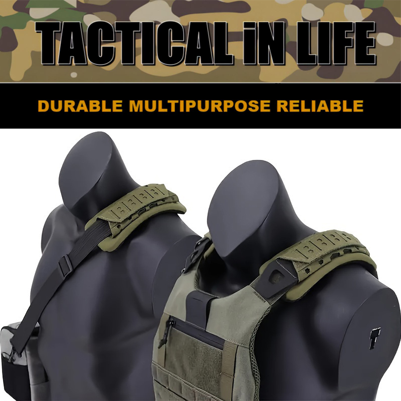 Outdoor Tactical Shoulder Pad, Breathable Tactical Sling Cushioning Non-slip Shoulder Camping Hiking Backpacking Accessories