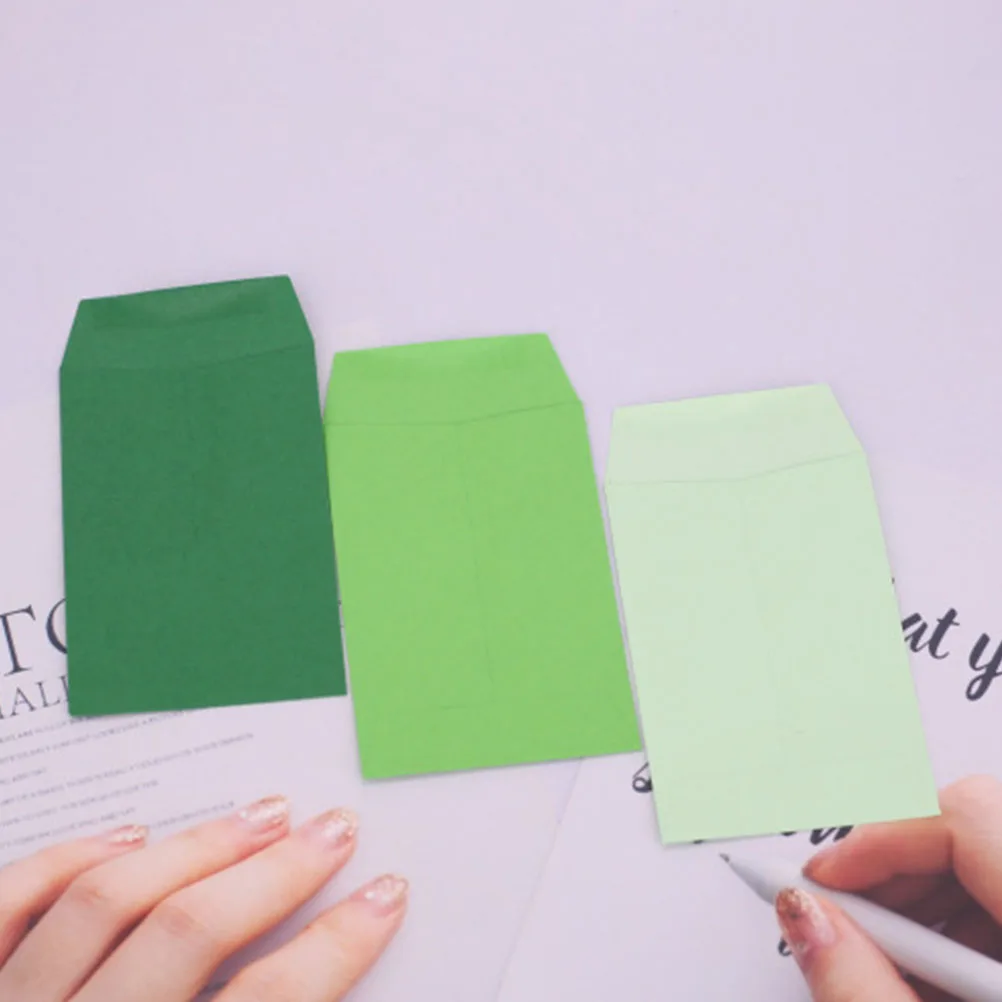 50pcs Small Cash Envelopes Colorful Money Envelopes Paper Letter Envelopes Card Packing Blank Envelopes Colorful Writing Papers