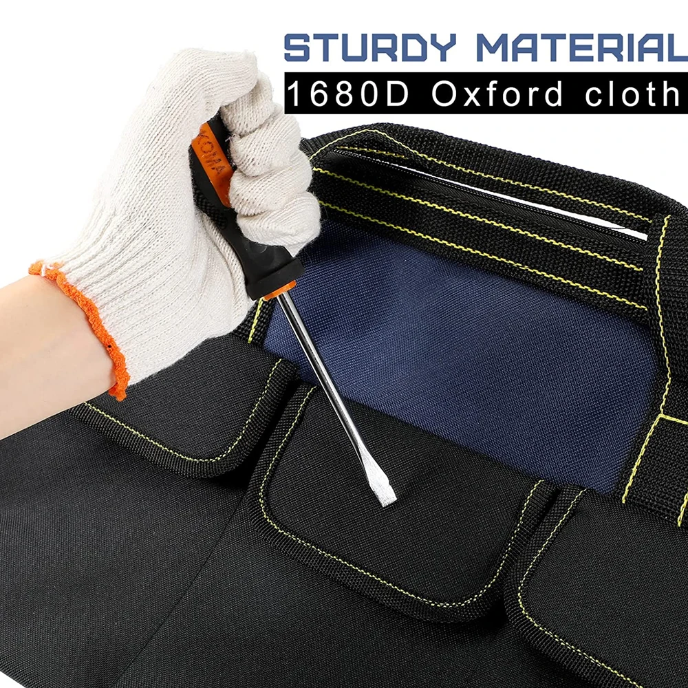 Multifunktions-Werkzeug tasche 1680d Oxford-Stoff-Elektriker-Tasche Wasserdichte Anti-Fall-Aufbewahrung tasche mit mehreren Taschen