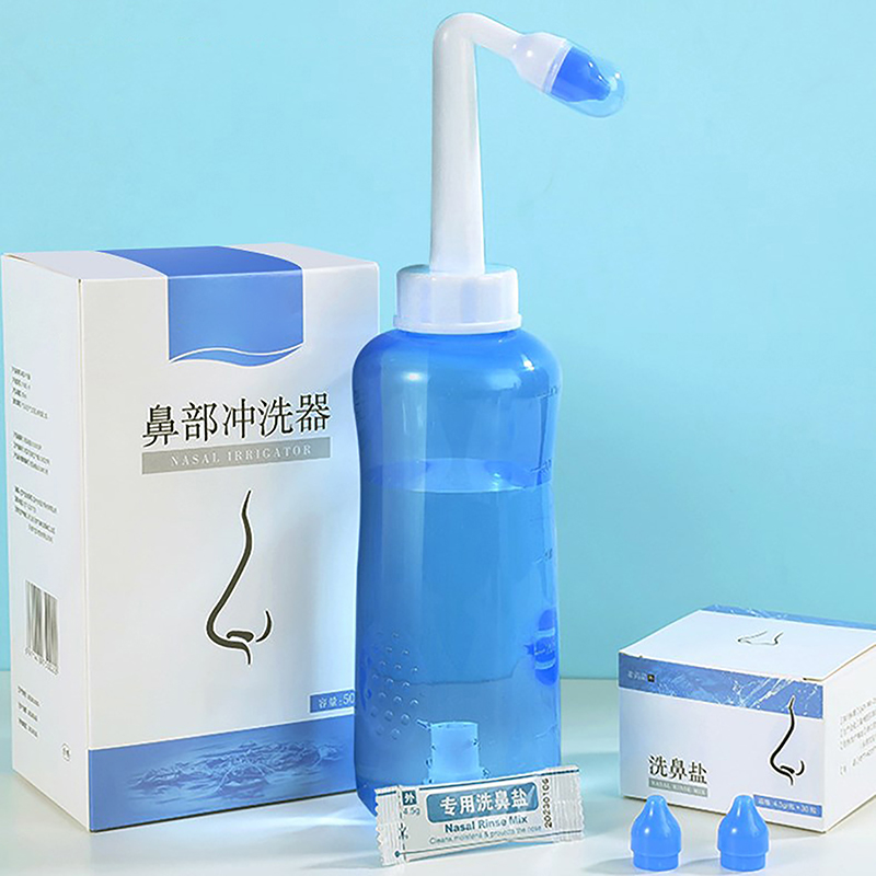 Erwachsene Kinder Nasenspülreiniger Nasenschutz reinigt Befeuchtet Kinder Erwachsene Vermeiden Sie allergische Rhinitis Neti Pot 300 ml