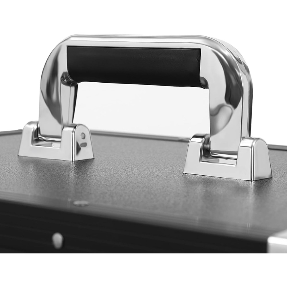 Professional Rolling Makeup Case, Foldable Nail Tables Travel Cosmetic Trolley Storage Organizer with 4 Drawers Mirror & Speaker