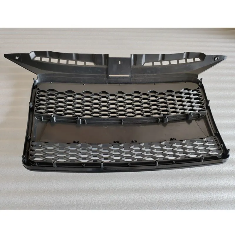 Kisi depan hitam berkualitas tinggi untuk Audi A3 2005-2007 Gril balap model sarang lebah Upgrade