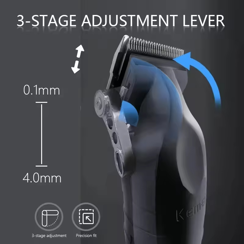 Kemei KM-2296 KM-2299 KM-1102 Kit tagliacapelli professionale Rasoio elettrico Macchina per tagliare i capelli maschile Trimmer a batteria da uomo