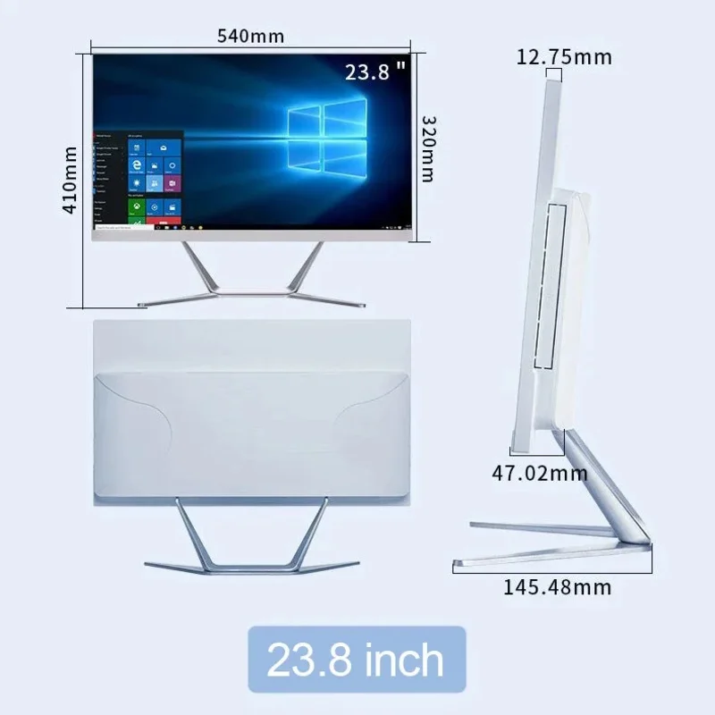 Nova chegada avançada 22 polegada 24 polegada 8gb 16gb ram 256gb/125gb ssd computador i3 i5 i7 desktop computador conjunto tudo em um pc para jogos