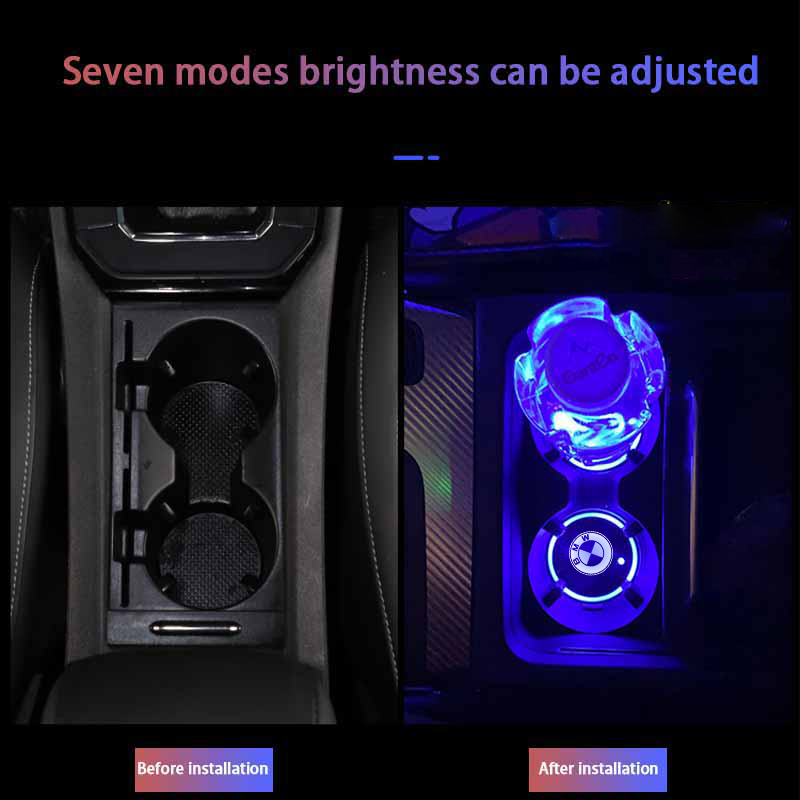 Soporte para vasos LED luminoso para coche, lámparas de posavasos para BMW M E46 E90 E60 F30 E39 F10 F20 E87 E36 F20 E92 1 2 3 5 Series X1 X3 X5 X7
