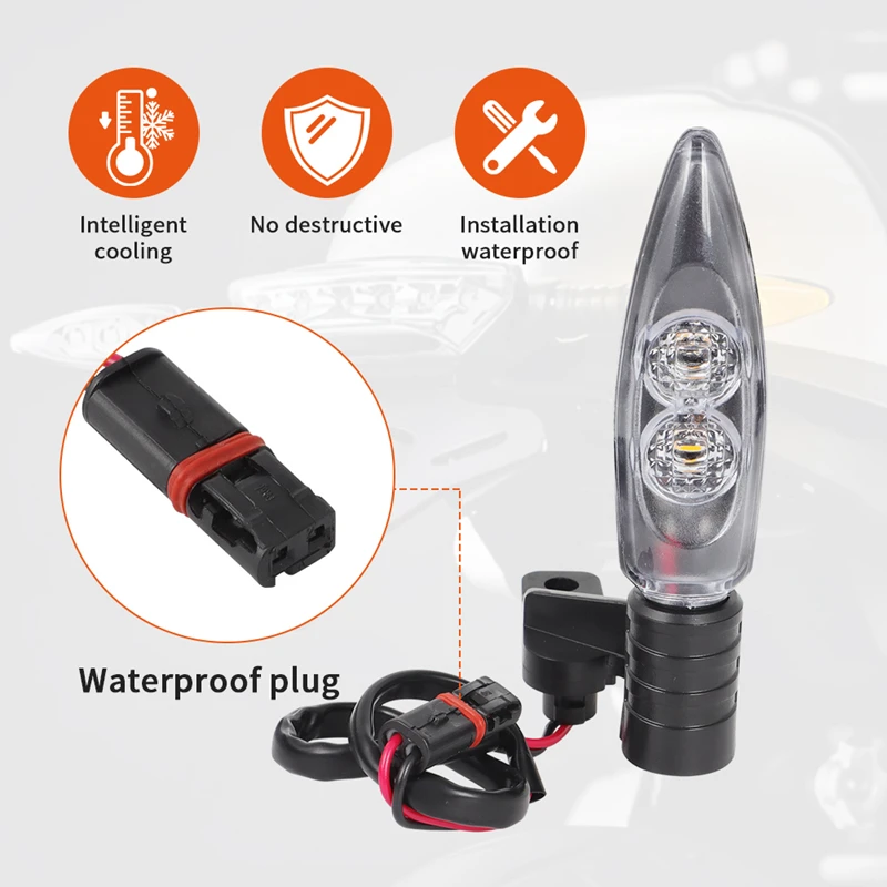 Front Rear LED Turn Signal Indicator Light Blinker For BMW R1200GS F800GS S1000RR F800R HP2 Sport K1300S G450X F800ST R nine T