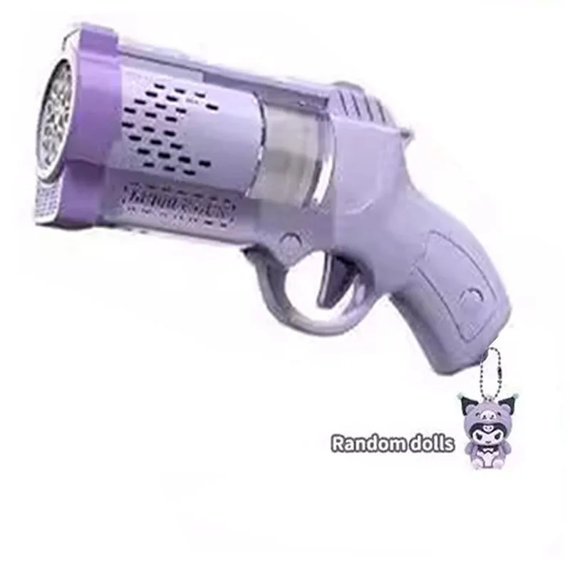 MINISO ไฟฟ้า Bubble Gun ของเล่นเด็ก Bubbles Machine เครื่องเป่าลมสบู่อัตโนมัติพร้อมแสงฤดูร้อนปาร์ตี้กลางแจ้งเกมเด็กของขวัญ