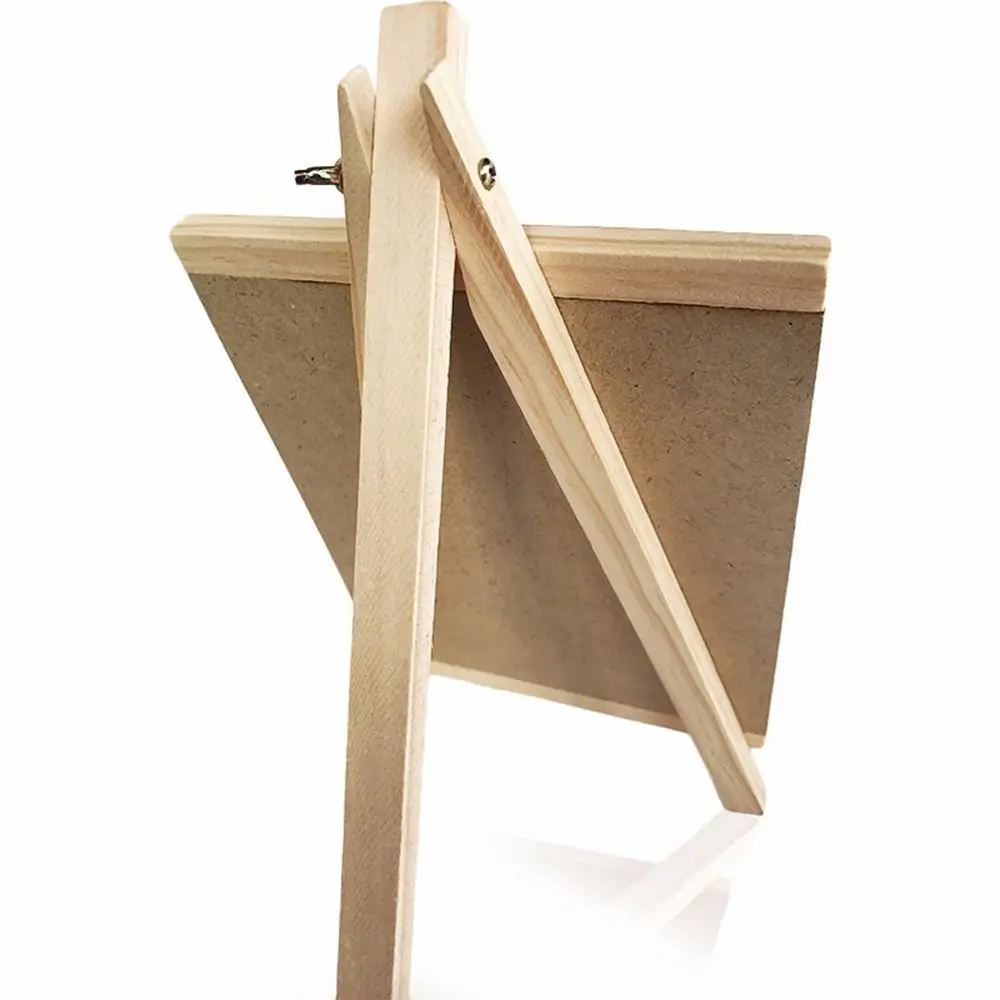 Mini Memo Desktop Message Chalk Collapsible Black Blackboard Chalkboard Wooden Boards Pine Wood Easel