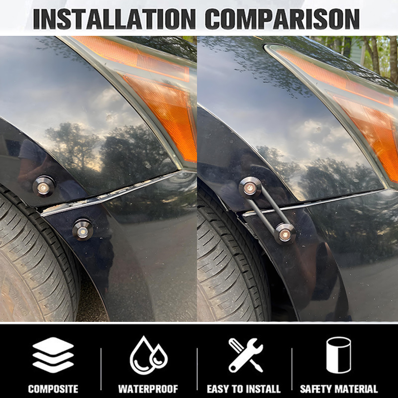 Kit de fixação de liberação rápida universal para porta-malas dianteiro e traseiro, várias cores, com abas de liberação e anel de vedação para corrida à deriva