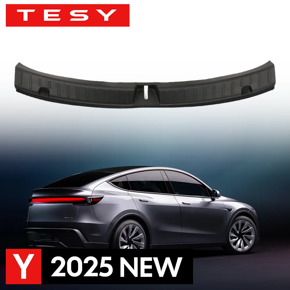 Para tesla novo modelo y juniper 2025 lançamento tronco limiar tira tpe tampa de proteção anti risco
