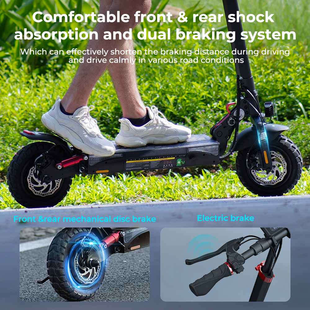 IScooter-Trottinette électrique ibery, 800W, 48V, 15Ah, écran LCD, 10 pouces, vitesse de 40 km/h, autonomie de 40km