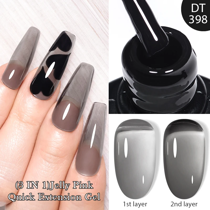 MEET ACROSS-esmalte de uñas de Gel 3 en 1, barniz de construcción de larga duración, extensión rápida, 7ml