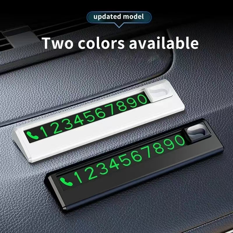 1 Stück schöne und einfache temporäre Parkplattenschild, mit 5 Sätzen Zahlen, wirtschaftlich und praktisch, 1 Stück schön und einfach